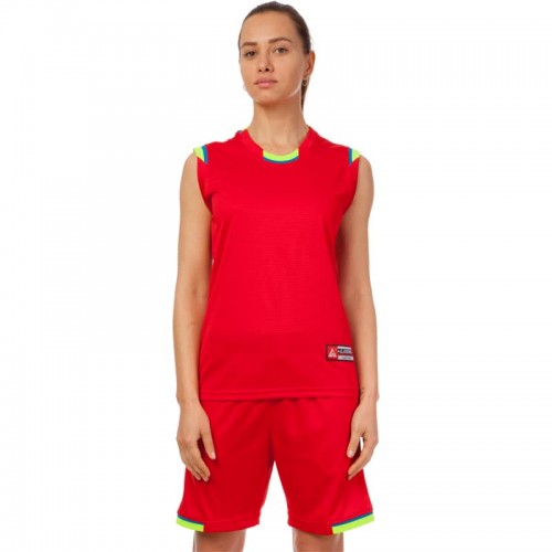 Форма баскетбольна жіноча PlayGame Lingo Reward 2XL (48-50), червоний-салатовий, код: LD-8096W_2XLRLG