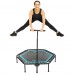 Фітнес батут для джампінгу шестикутний з ручкою LiveUp ø135см, чорний-синій, код: LP8251