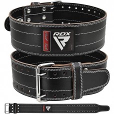 Пояс для важкої атлетики RDX Leather Black/White L 403002-RX Пояс для важкої атлетики RDX Leather Black/White L 403002-RX