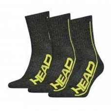 Шкарпетки Head Performance Short Crew 3 пари, розмір 43-46, темно-сірий-жовтий, код: 8720245181358