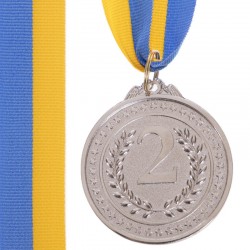 Медаль спортивна зі стрічкою SP-Sport Celebrity срібло, код: C-3167_S-S52