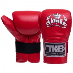 Снарядні рукавички Top King шкіряні XL, червоний, код: TKBMP-CT_XL_R-S52