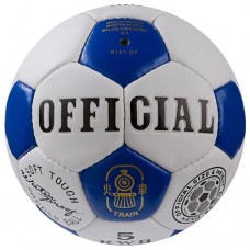 М"яч футбольний PlayGame Official Grippy №5, синьо-білий, код: R161-OF-WS