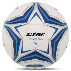 М"яч футбольний Star Training Ball 4 Light №4 PU, білий-синій, код: SB8144L-S52