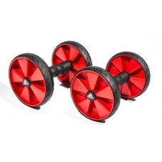 Ролики для пресу Adidas Core Rollers чорний-червоний, код: 885652003681