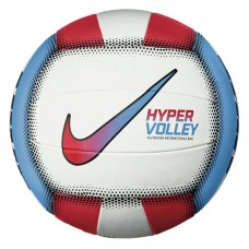 М"яч волейбольний Nike Hypervolley №5 білий-блакитний-червоний, код: 887791358387