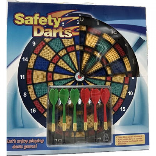 Дартс з безпечною мішенню та дротиками PlayGame 35 см, код: BL-80-WS Дартс з безпечною мішенню та дротиками PlayGame 35 см, код: BL-80-WS