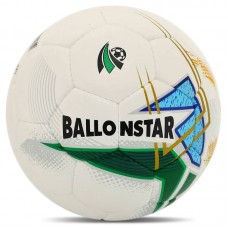 М"яч футбольний Ballonstar Hybrid №5 PU, білий-зелений, код: FB-4354