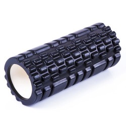 Ролик для йоги, пілатесу, фітнесу FitGo 450х140 мм, чорний, код: YR-4514BL-WS