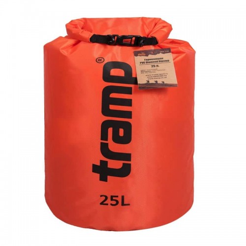 Гермомішок Tramp PVC Diamond Rip-Stop помаранчевий 25л, код: TRA-118-orange Гермомішок Tramp PVC Diamond Rip-Stop помаранчевий 25л, код: TRA-118-orange