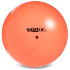 М'яч для художньої гімнастики Zelart 15 см, помаранчевий, код: RG150_OR