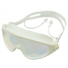 Окуляри-напівмаска для плавання Aqua Spdo з беруші в комлекті, білий, код: S1816_W