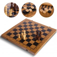 Шахи, шашки, нарди 3 в 1 ChessTour, код: B-3140