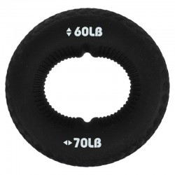 Еспандер кистьовий кільце з подвійним навантаженням Jello, навантаження 60LB-70LB, чорний, код: FI-0651_BK