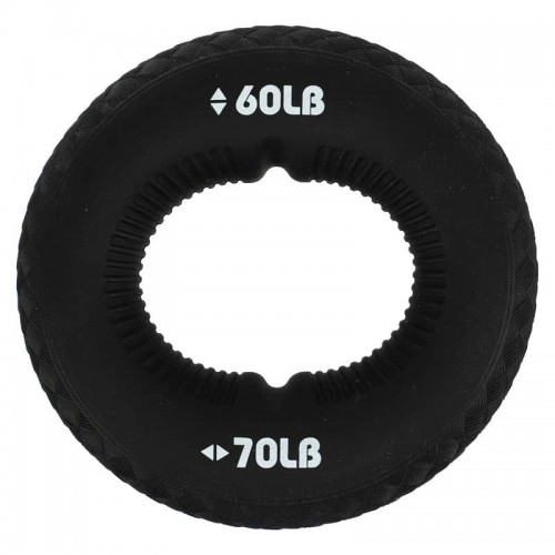 Еспандер кистьовий кільце з подвійним навантаженням Jello, навантаження 60LB-70LB, чорний, код: FI-0651_BK