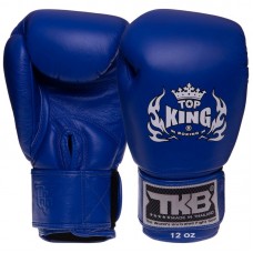 Рукавички боксерські Top King Ultimate шкіряні 8 унцій, синій, код: TKBGUV_8BL-S52