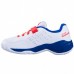 Кросівки для тенісу дитячі Babolat Pulsion all court kid white/dazling blue, розмір 32, білий-синій, код: 3324921767604