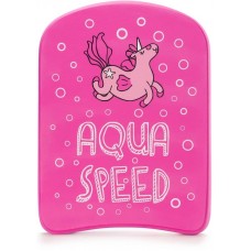 Дошка для плавання Aqua Speed Kiddie KickBoard Unicorn 310x230x24 мм, рожевий, код: 5908217668967