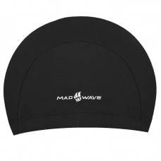 Шапочка для плавання MadWave Lycra Junior чорний, код: M052001_BK Шапочка для плавання MadWave Lycra Junior чорний, код: M052001_BK