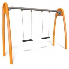 Гойдалка подвійна на ланцюгах InterAtletika 2976х1010х2118 мм, код: TE415-SM