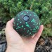 Масажний м"яч PowerPlay Epp Massage Ball 100 мм, чорний-зелений, код: PP-4351_Green_d10