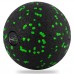 Масажний м"яч PowerPlay Epp Massage Ball 100 мм, чорний-зелений, код: PP-4351_Green_d10