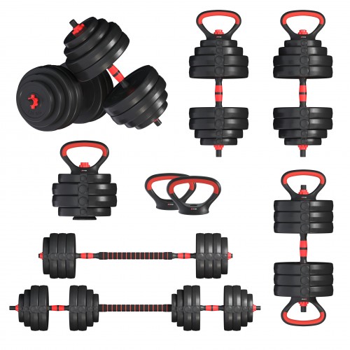 Гантелі з функцією штанги 6в1 Fit-On 58кг, код: 2030-0058