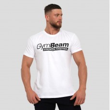 Футболка чоловіча GymBeam Stronger Together White XXL, білий, код: 122916-GB