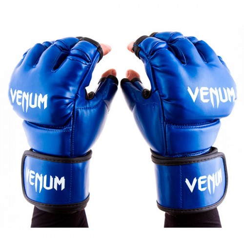 Рукавички для MMA Venum Flex розмір M, синій, код: VM364-MB-WS