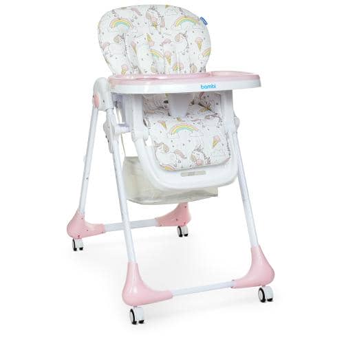 Стільчик для годування Bambi Unicorn Pink, код: M 3233 Unicorn Pink-MP