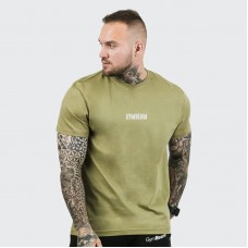 Футболка чоловіча GymBeam FIT Olive XXL, оливковий, код: 120026-GB