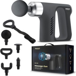 Масажний пістолет багатофункціональний + 5 насадок NS-502 Neo-Sport чорний, код: 150200-IN