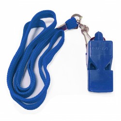 Свисток арбітра пластиковий зі шнурком Meta Whistle plastic Classic with lanyard синій, код: 080101512435