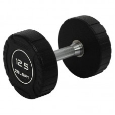 Гантель цільна професійна CPU покриття Zelart 1х12,5кг, чорний, код: TA-3111-12_5