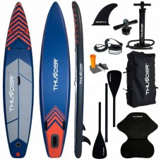 Надувна SUP дошка Thunder Steel з веслом, 3650х760х150 мм, червоний, код: SUP-STEEL-RED