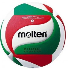 М"яч волейбольний Molten V5M2200 №5, білий-зелений-червоний, код: 4905741846275 М"яч волейбольний Molten V5M2200 №5, білий-зелений-червоний, код: 4905741846275