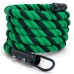 Канат для лазіння Orlins CrossFit х/б 5 м, діаметр 40 мм з кронштейном, зелено-чорний, код: RO-148