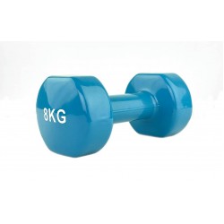 Гантель вінілова Stein 1х8 кг, синій, код: LKDB-504A-8b-ST Гантель вінілова Stein 1х8 кг, синій, код: LKDB-504A-8b-ST