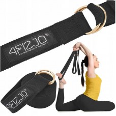 Ремінь для йоги 4Fizjo 3000х40 мм, чорний, код: P-5907739315397