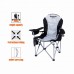 Крісло KingCamp Deluxe Hard Arms Chair 600х600х1050мм, чорний-сірий Код: KC3888 Black/MID GREY