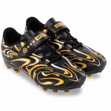 Бутси футбольні дитячі PlayGame Speed розмір 31, чорний-золотий, код: 616B-3_31