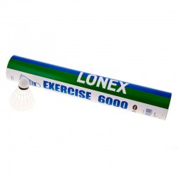 Волани Lonex Exercise 6000, нейлон, білий, 12шт, код: LЕ6000-WS