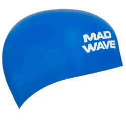 Шапочка для плавання силіконова для дорослих MadWave D-Cap Fina Approved L, синій, код: M053701_LBL