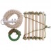 Навесной набор для шведской стенки PLAYBABY (кольца, канат,веревочная лестница), код: L-4055