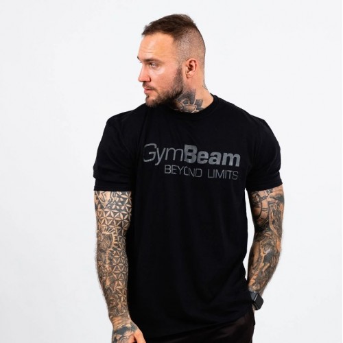 Футболка чоловіча GymBeam Beyond Limits Black XXXL, чорний, код: 119817-GB