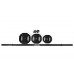 Штанга Body Pump Black Zipro з комплектом обтяжень 20 кг, код: 5902659842183-IN