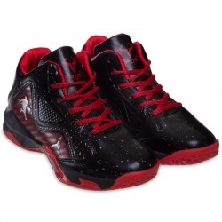 Кросівки для баскетболу Jdan розмір 33 (21см), чорний-червоний, код: OB-7129-3_33BKR