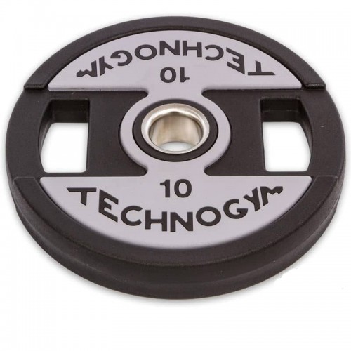 Диски поліуретанові Technogym з хватом і металевою втулкою 10кг (d-51мм), код: TG-1837-10-S52 Диски поліуретанові Technogym з хватом і металевою втулкою 10кг (d-51мм), код: TG-1837-10-S52