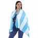 Рушник для пляжу Beach Towel Sailbolat 1600x800 мм, блакитний-білий, код: T-SCT_NW