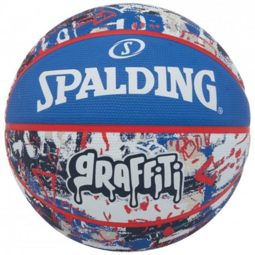 М"яч баскетбольний Spalding Graffiti Ball №7, синій, код: 689344405933